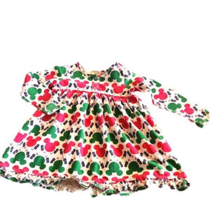 HANNA Andersson Disney mickey dress Christmas 3 90cm